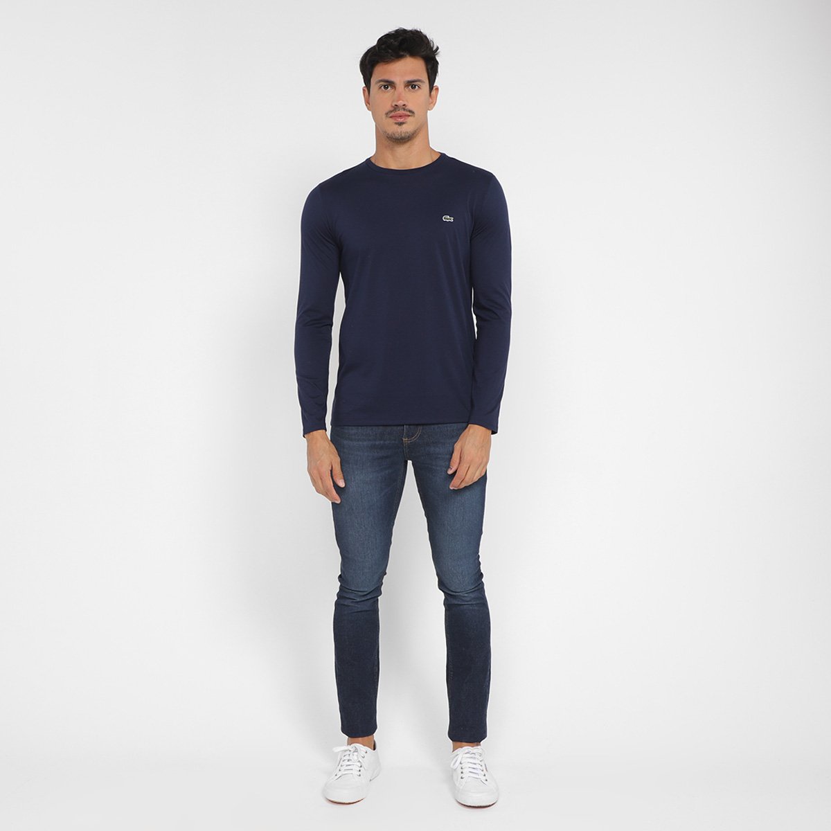 Camiseta Lacoste Manga Longa Masculina - 3