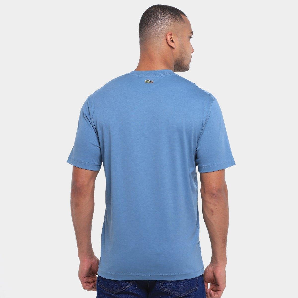 Camiseta Básica Roupas Masculinas Netshoes Camiseta Lacoste