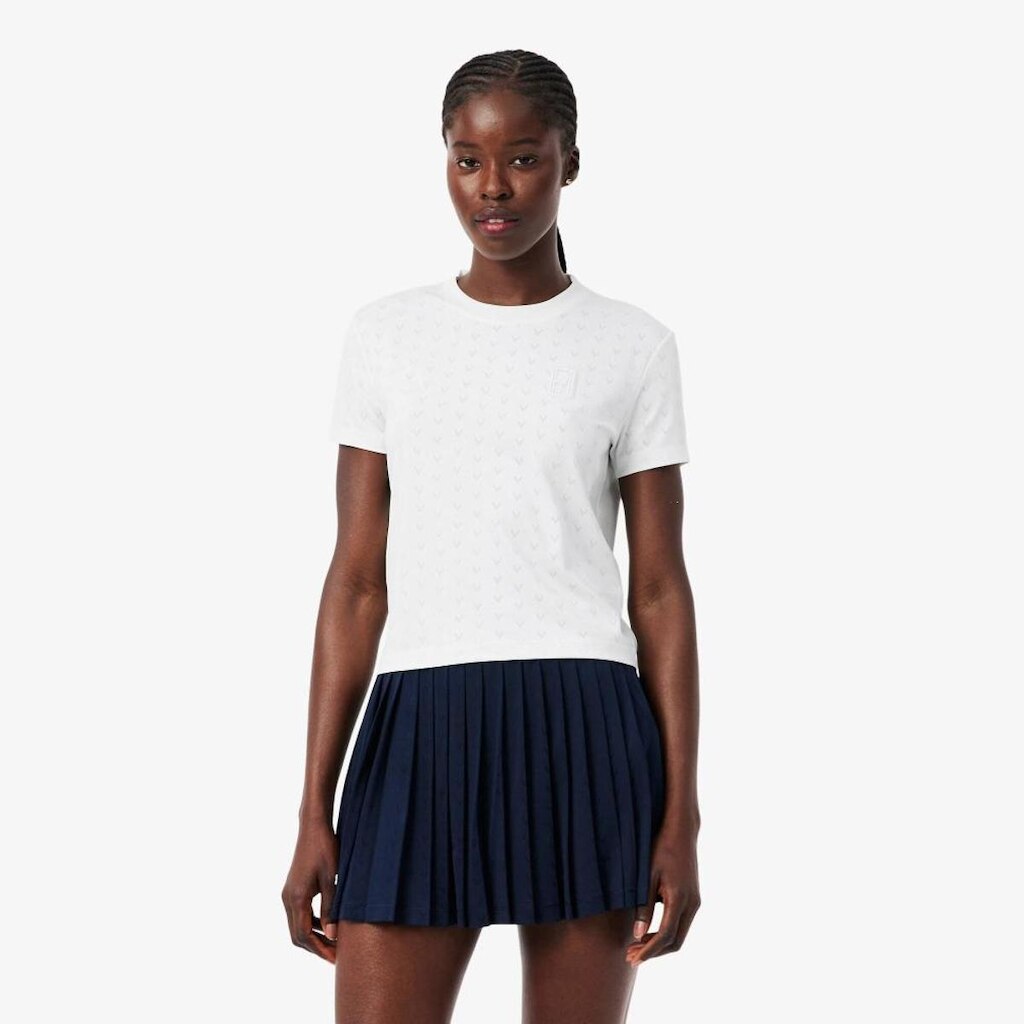 Camiseta Lacoste Modelagem Ajustada Ultra Dry De Tênis Feminina