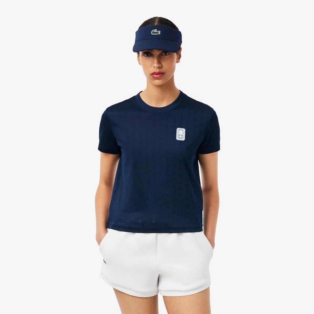 Camiseta Lacoste Modelagem Ajustada Ultra Dry De Tênis Feminina