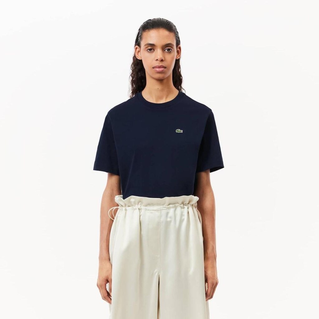 Camiseta Lacoste Relaxado Feminino