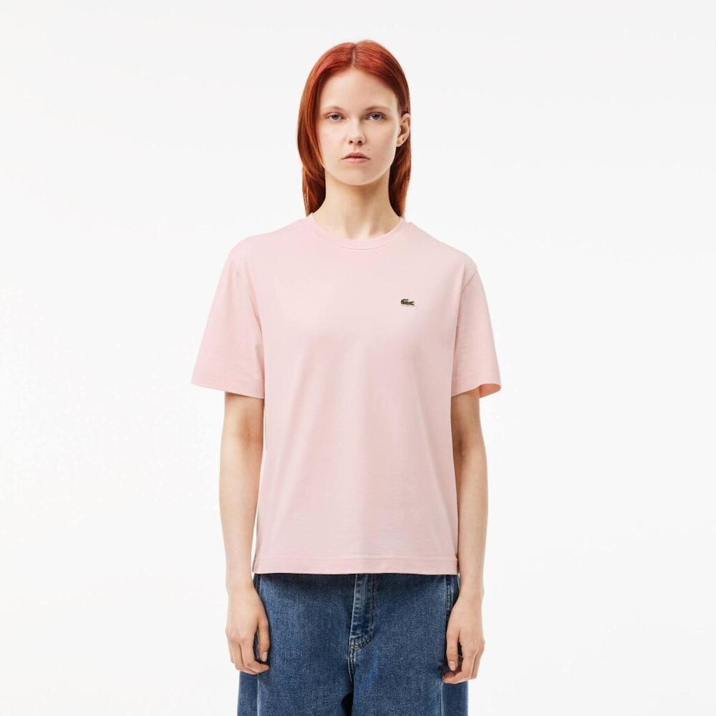 Camiseta Lacoste Relaxado Feminino