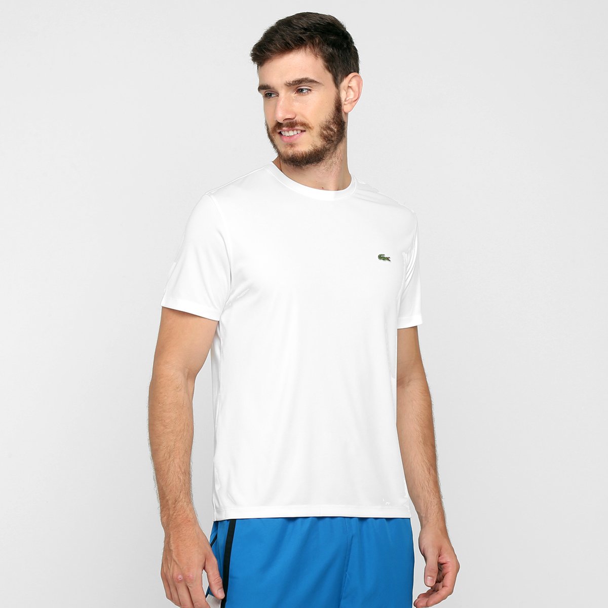 camisa blanca lacoste