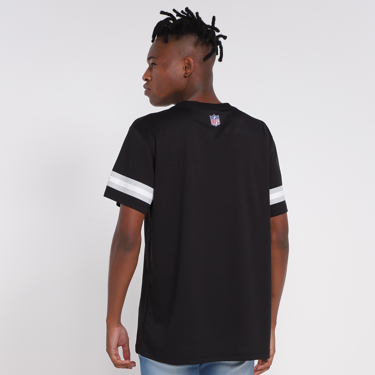Camiseta Las Vegas Raiders New Era Jersey Urban Tech Logo Masculina - 1