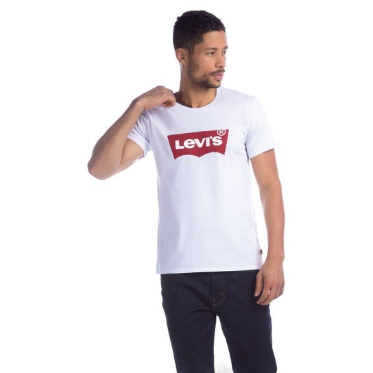 Camiseta Levi's Graphic Set-In Neck Masculina LB0010027 - Branco+Vermelho Menor preço em Camiseta Levi's Graphic Set-In Neck Masculina LB0010027 - Branco+Vermelho