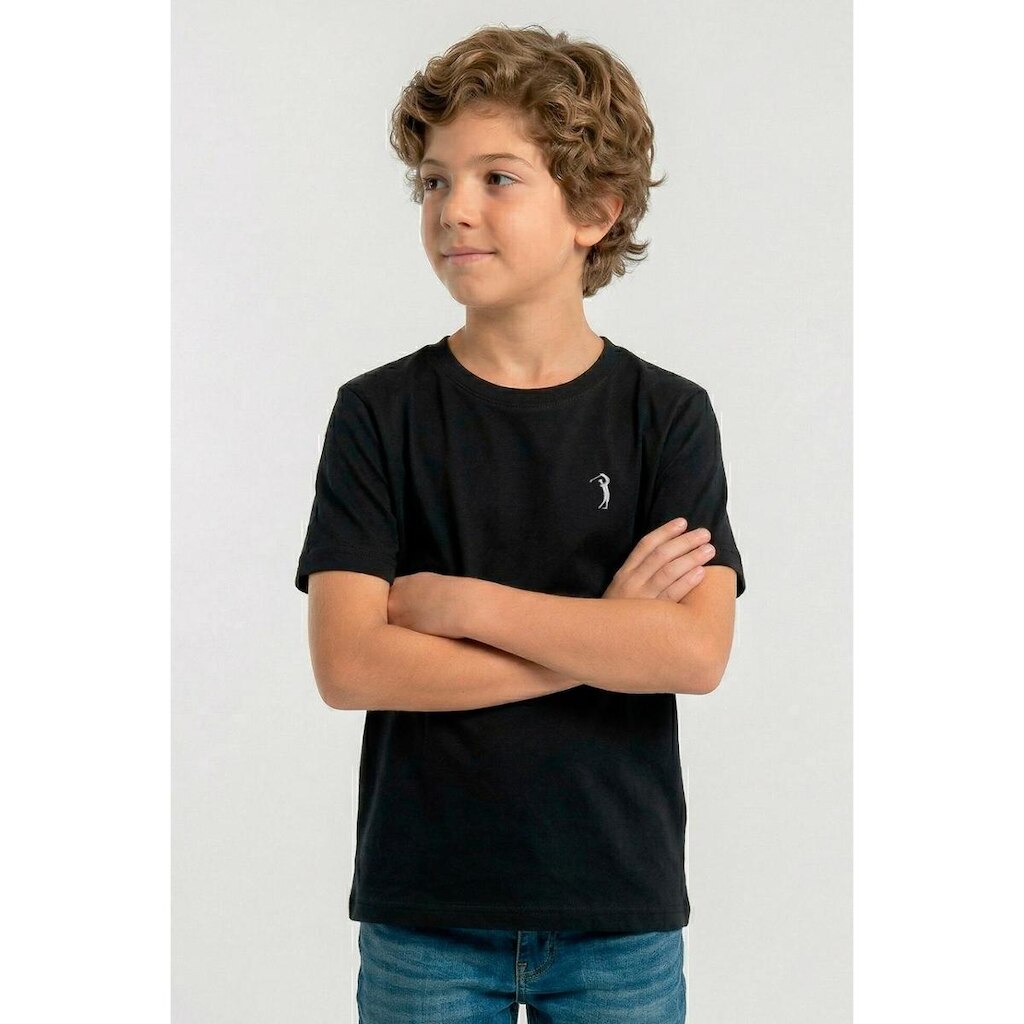 Camiseta Lisa Infantil Aleatory Preto