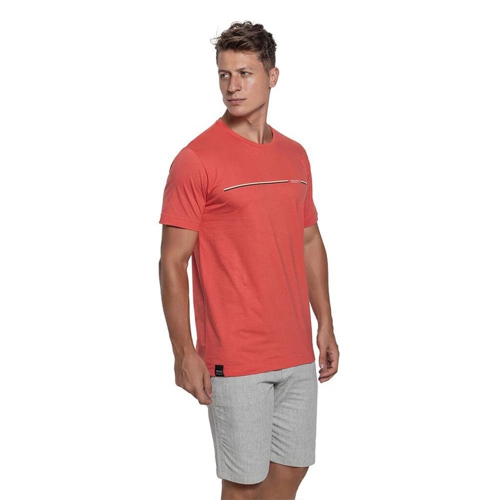 Camiseta Listra Central Liso Algodão - Remo Fenut