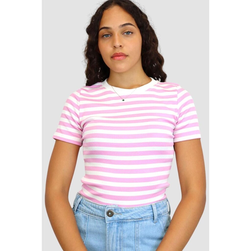 Camiseta Listrada Feminina D Bell