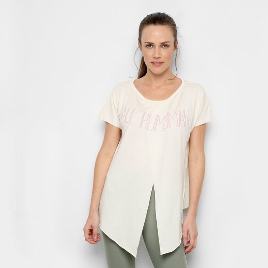 Camiseta Live Brezee Energy Feminina - Off White