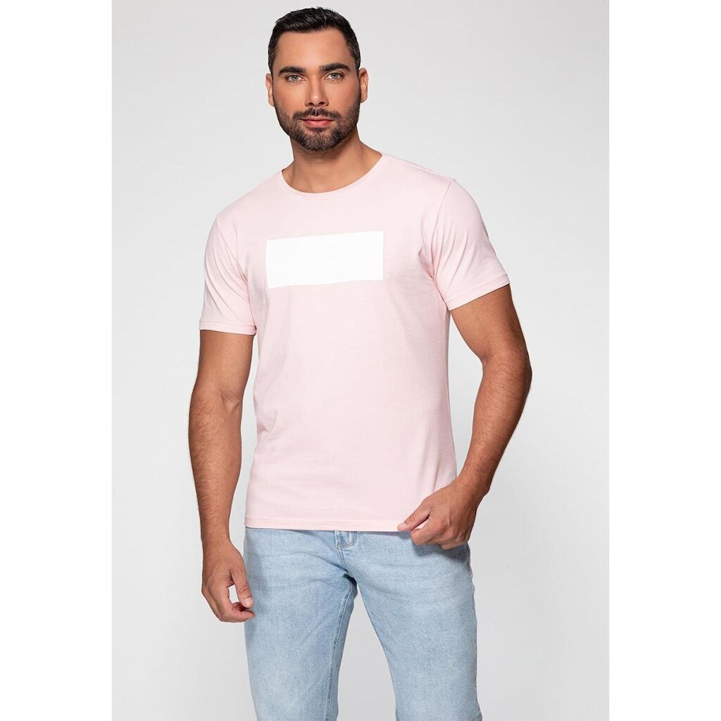 Camiseta Logo Gd Emborrachado Guess Rosa Claro