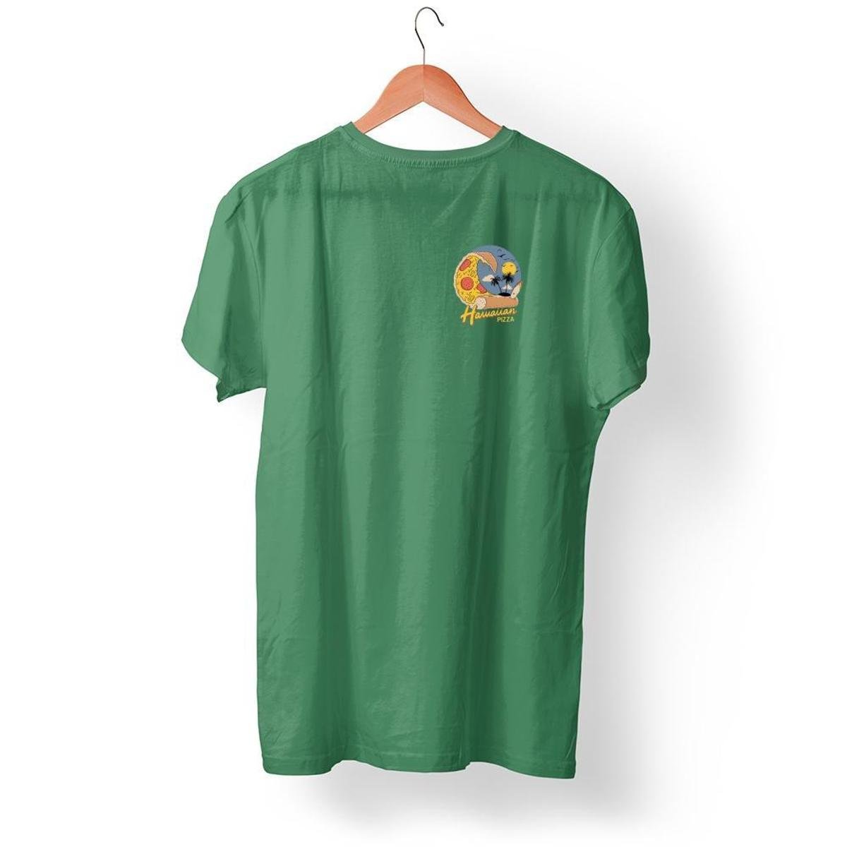 Camiseta Logo Pizza Hawaiana Praia Onda Mar Camisa Cores