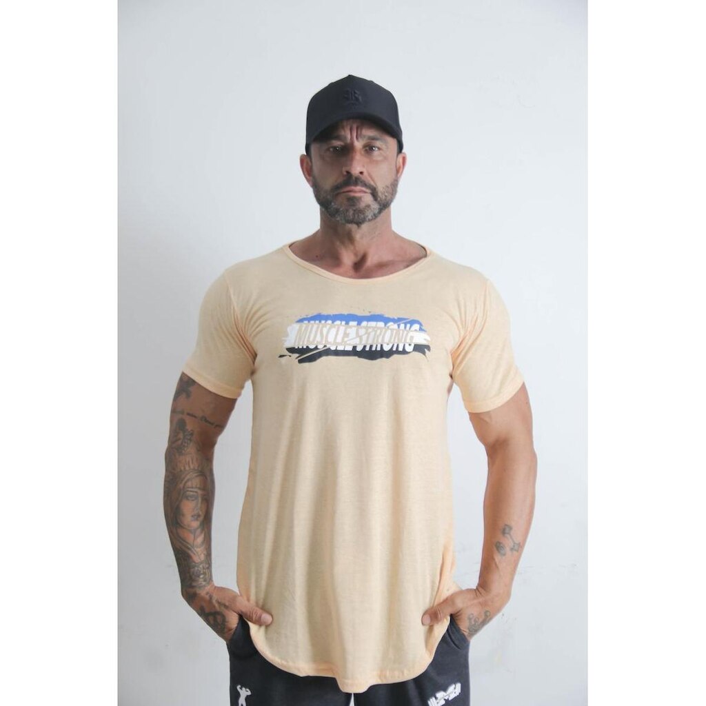Camiseta Long Amarela Flick