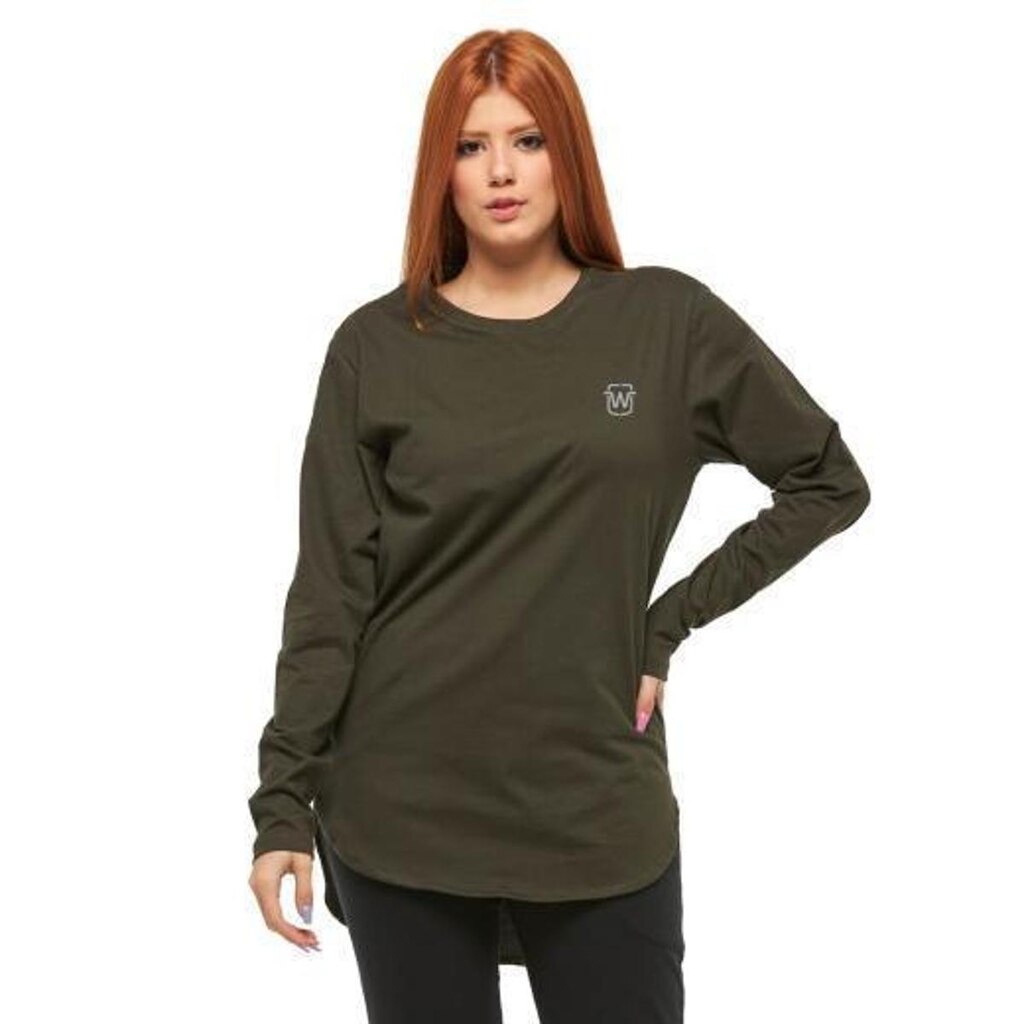 CAMISETA LONGLINE BLUSA FEMININA OVERSIZED MANGA COMPRIDA WOOKS C2