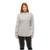 Camiseta Longline Feminina Manga Comprida Oversized - Cinza Claro