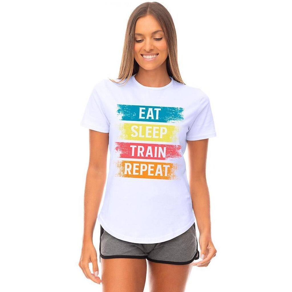 Camiseta Longline Feminina MXD Conceito Estampas Bonitas Casual Academia