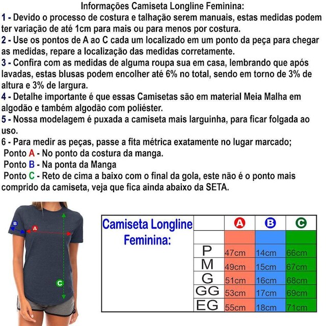 Camiseta Longline Feminina MXD Conceito Estampas Dia De Treino Fitness