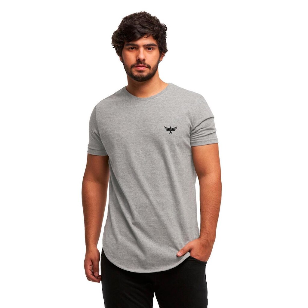 Camiseta Longline Logo Konoa Manga Curta Oversized