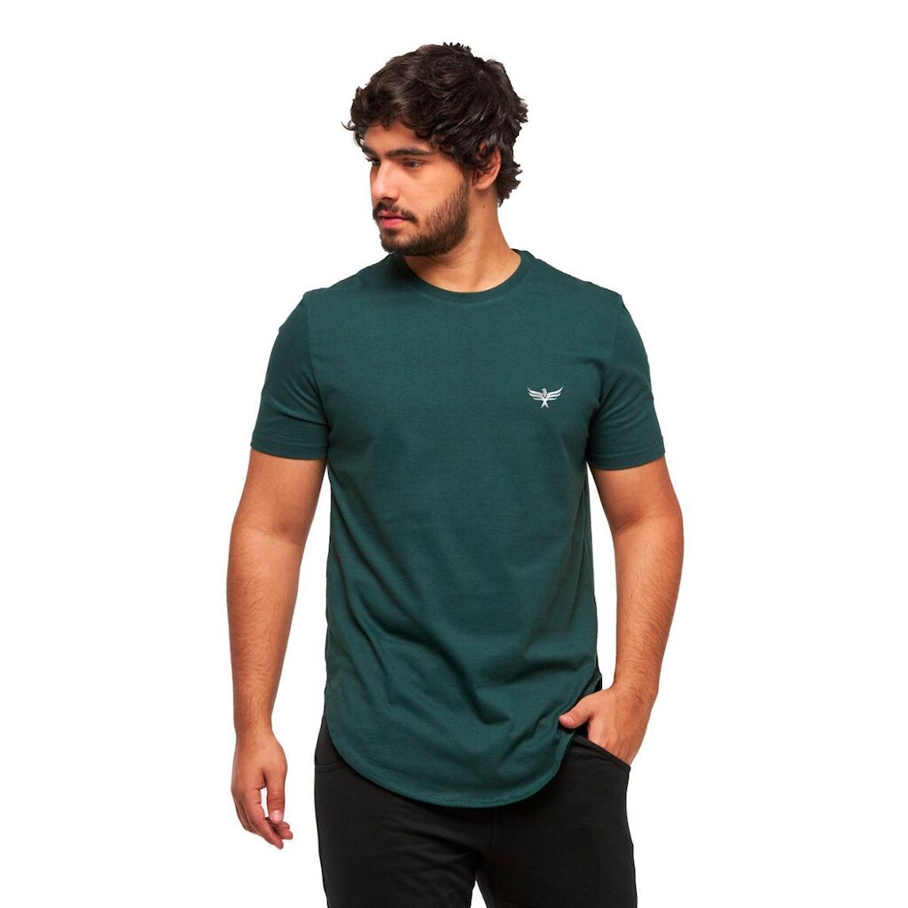 Camiseta Longline Logo Konoa Manga Curta Oversized