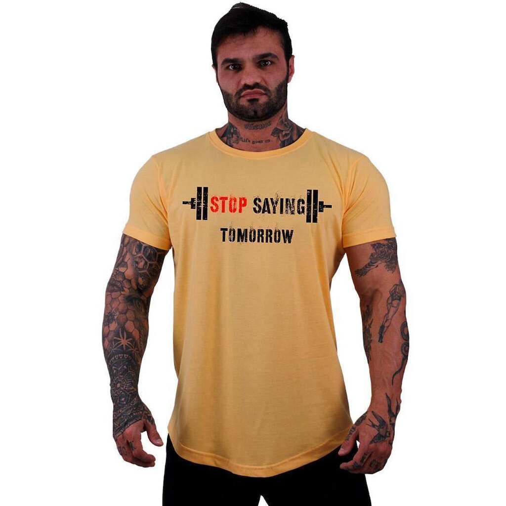 Camiseta Longline Manga Curta A Conceito Fênix Com Halteres