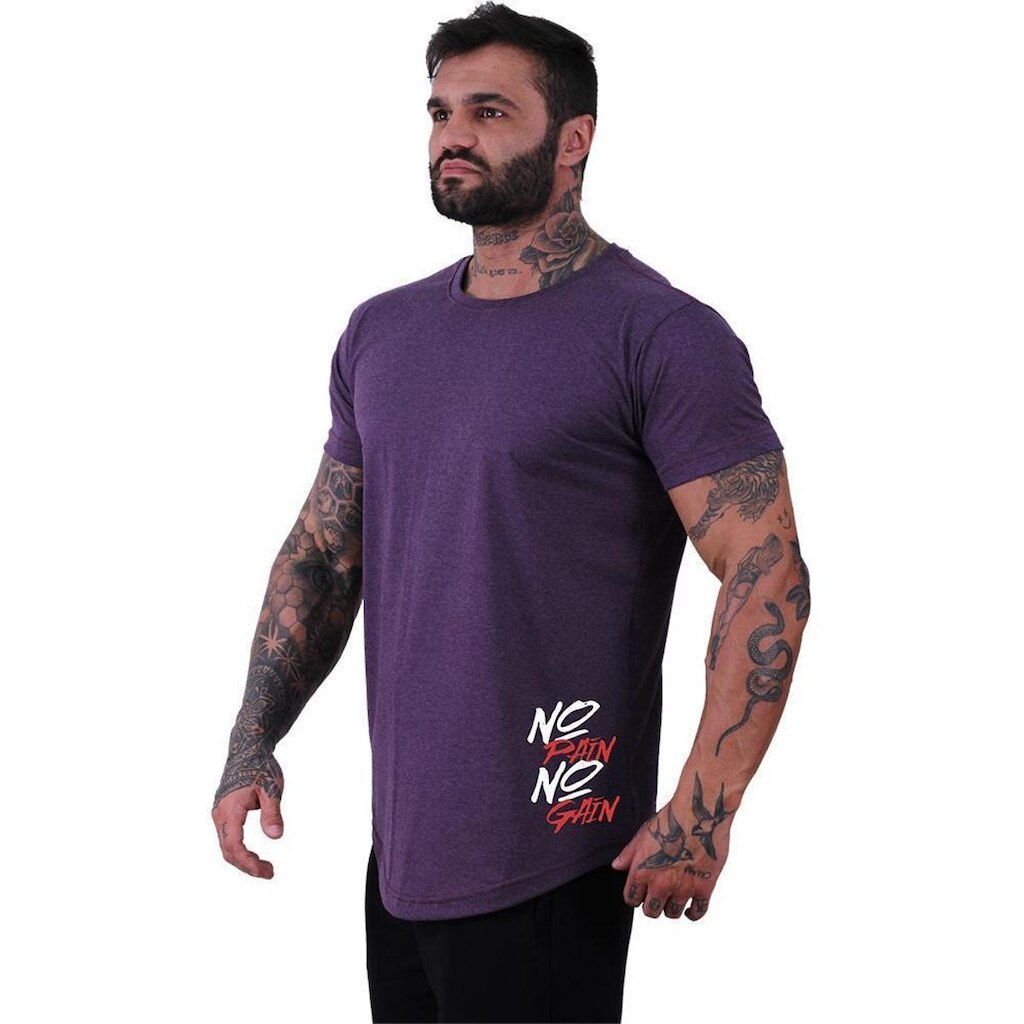 Camiseta Longline Manga Curta Alto Conceito American Skull