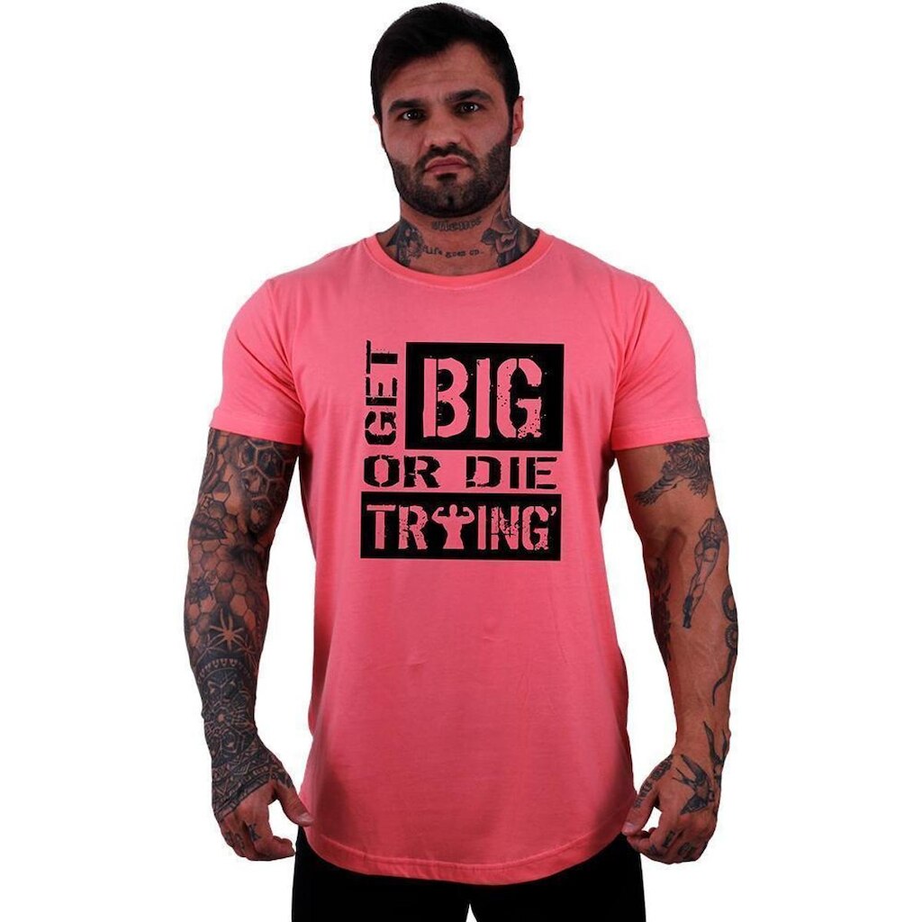 Camiseta Longline Manga Curta Alto Conceito Born To Win