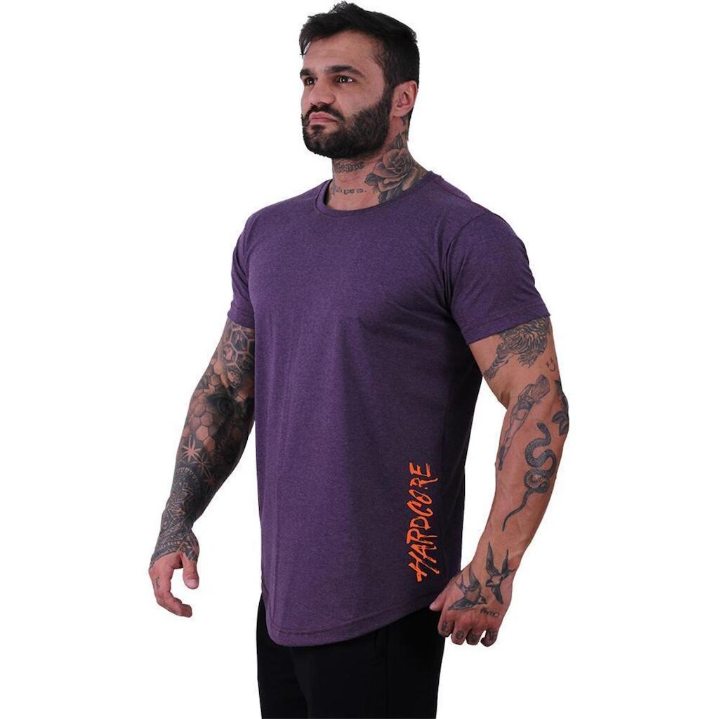 Camiseta Longline Manga Curta Alto Conceito Get Big Or Die Trying