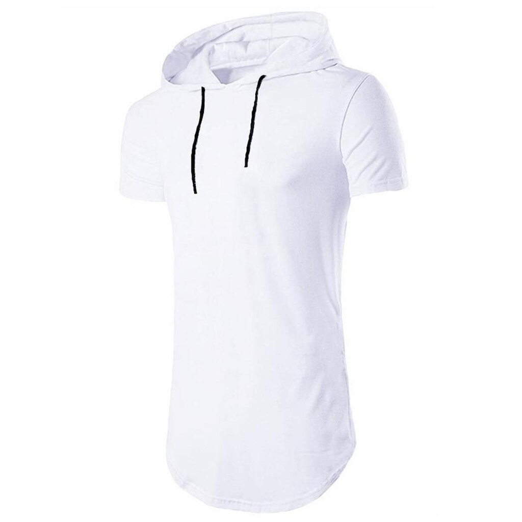 Camiseta Longline Manga Curta com Capuz Plus Size C14plus-CINZAGRAFITE-G4