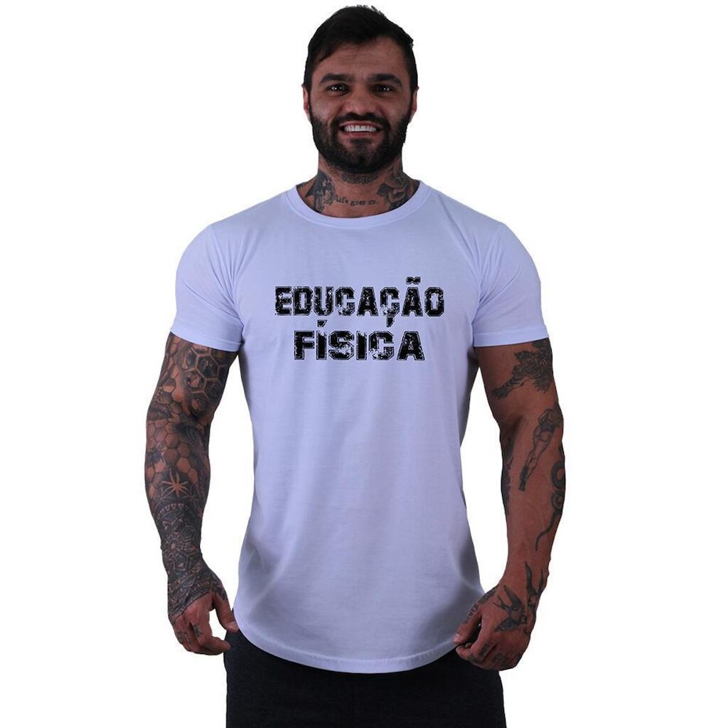 Camiseta Longline Manga Curta MXD Conceito Educação Fisica