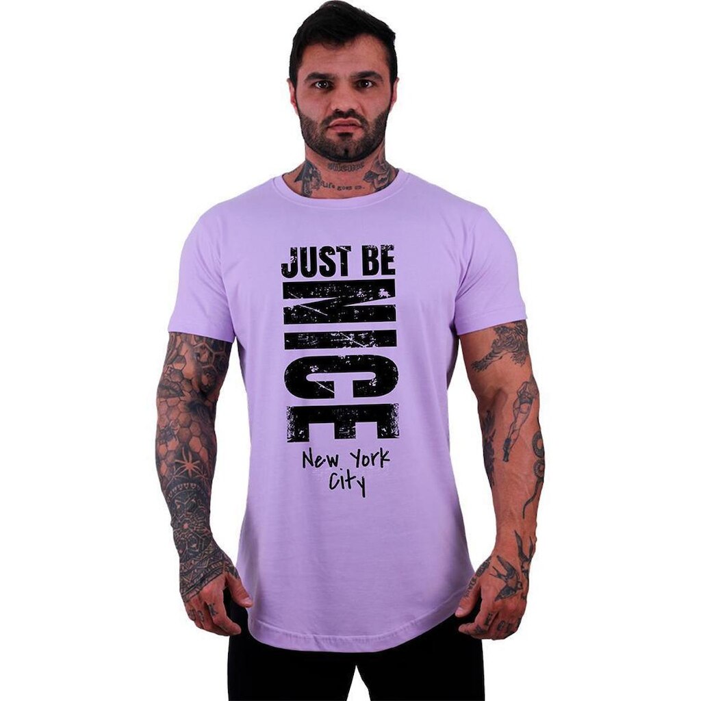 Camiseta Longline Manga Curta MXD Just Be Nice