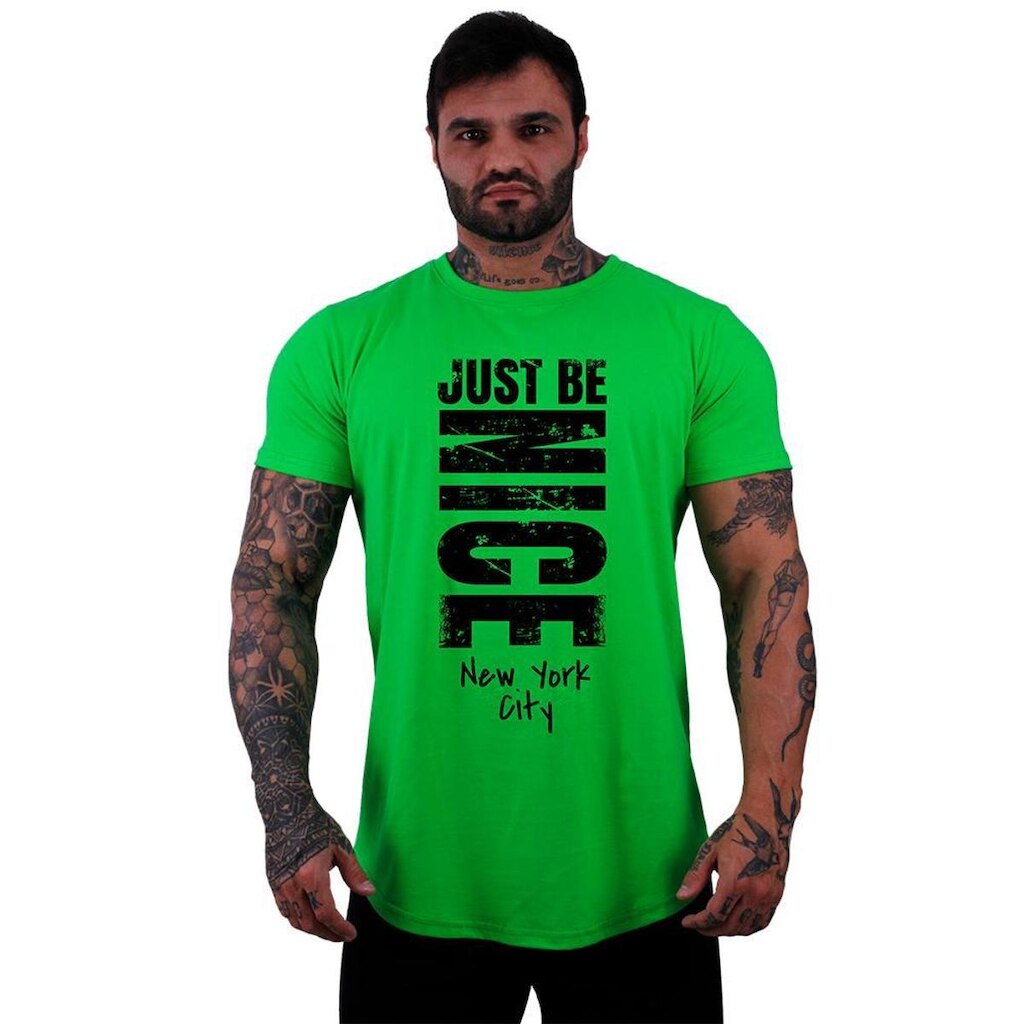 Camiseta Longline Manga Curta MXD Just Be Nice