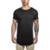 Camiseta Longline Masculina Manga Curta - Preto