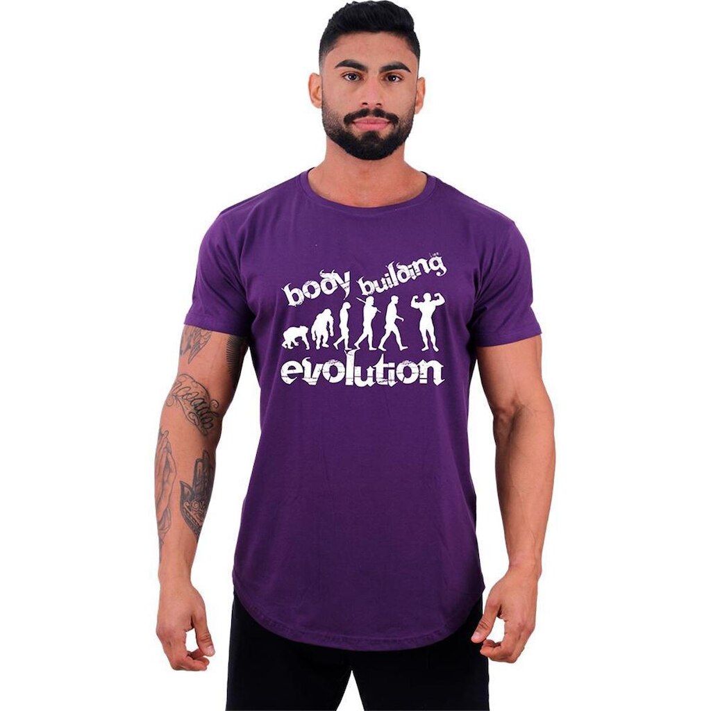 Camiseta Longline MXD  Bodybuilding Evolution Masculina