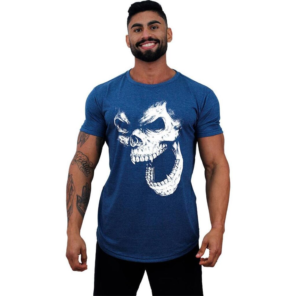 Camiseta Longline MXD Caveira Gorila Masculina