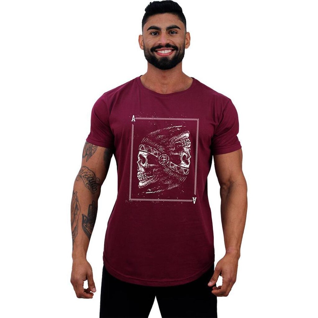 Camiseta Longline MXD Conceito Ases Indígena Masculina