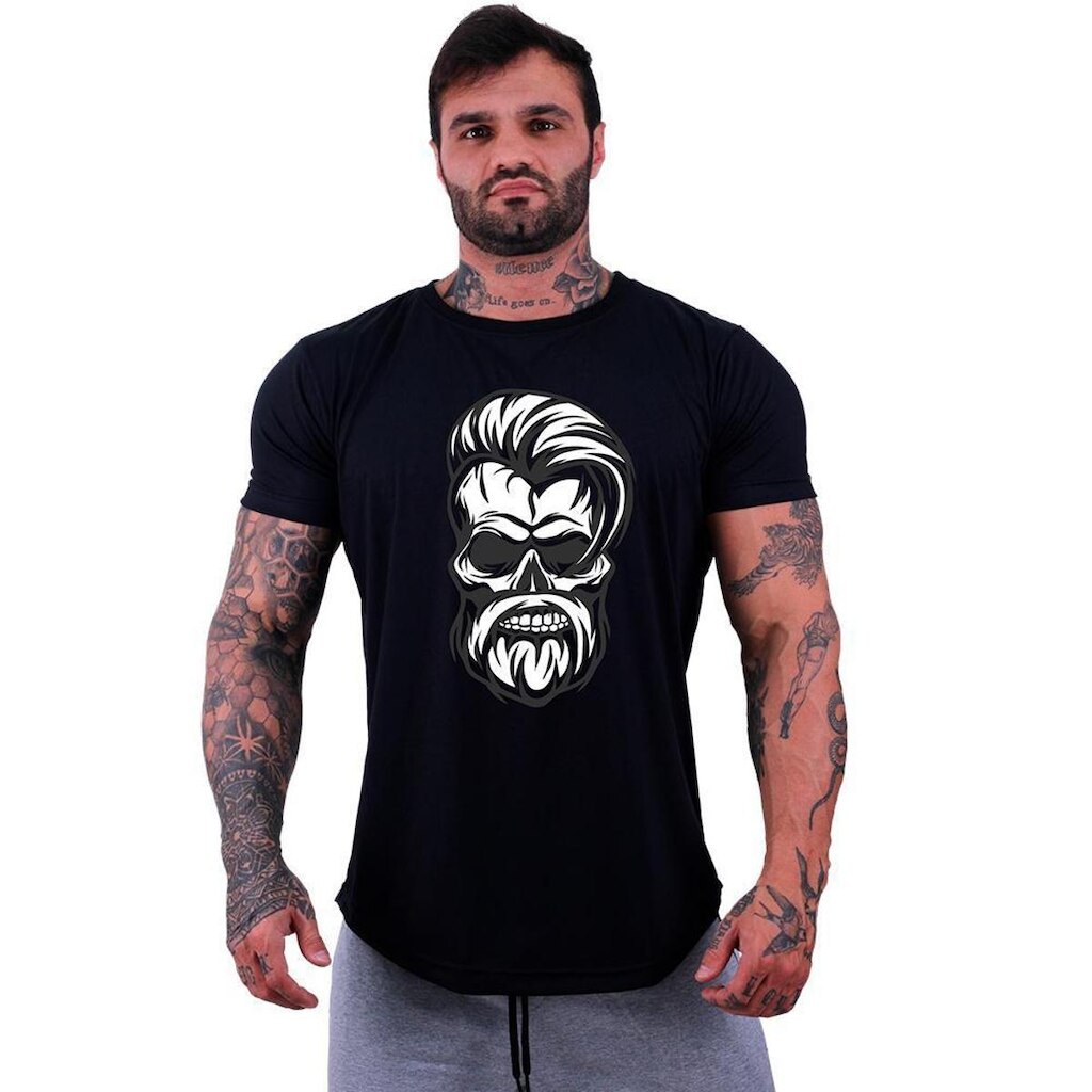 Camiseta Longline MXD Conceito Bad Skull Masculina