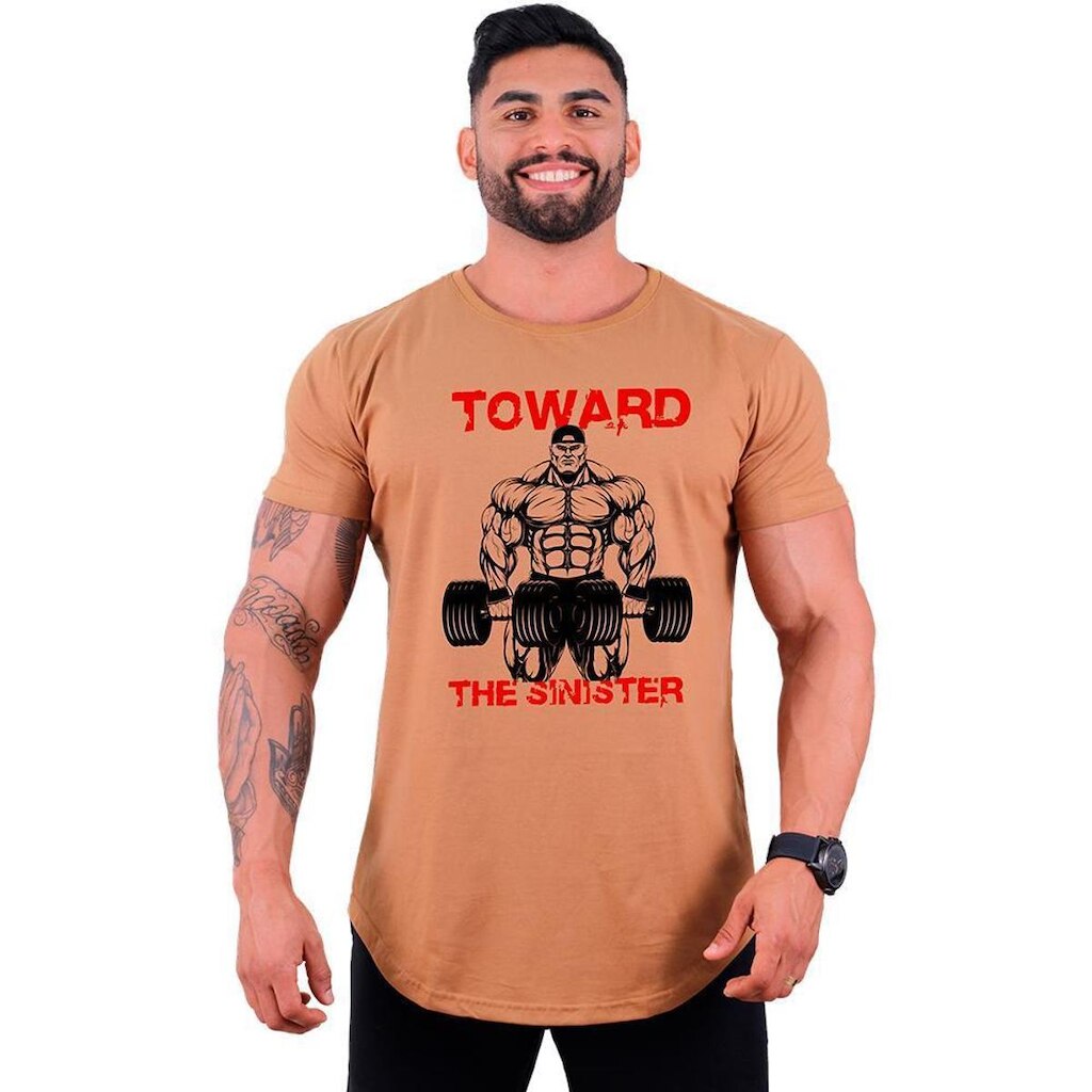 Camiseta Longline MXD Conceito Be Strong  Masculina
