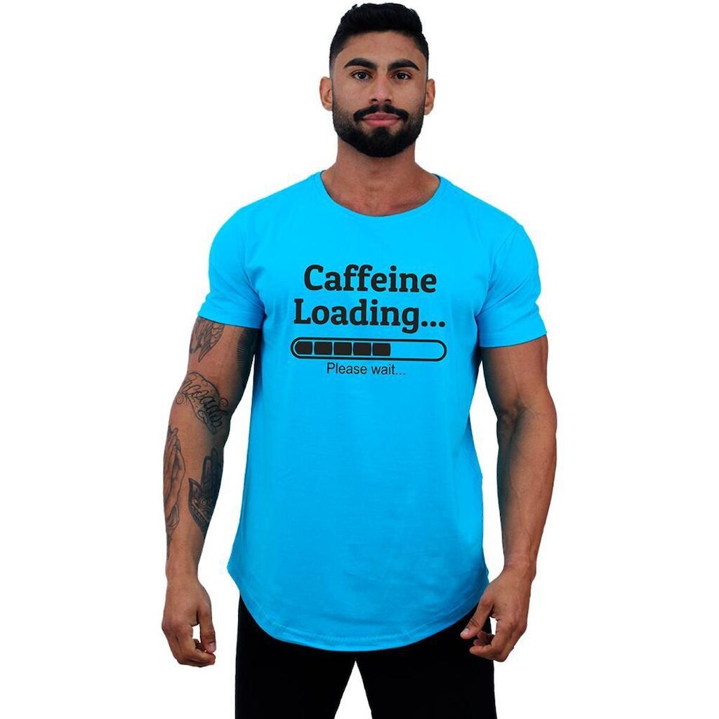 Camiseta Longline MXD Conceito Caffeine Loading Masculina