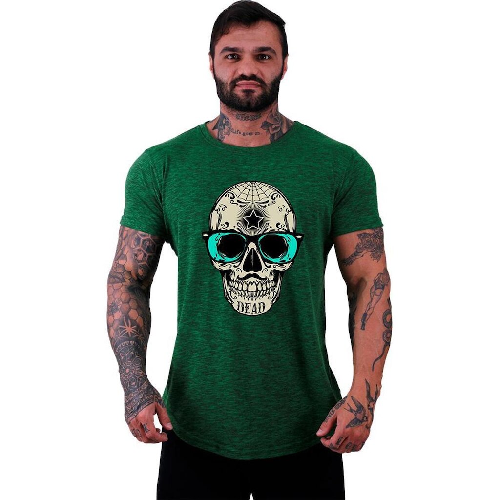 Camiseta Longline MXD Conceito Caveira Popstar Masculina