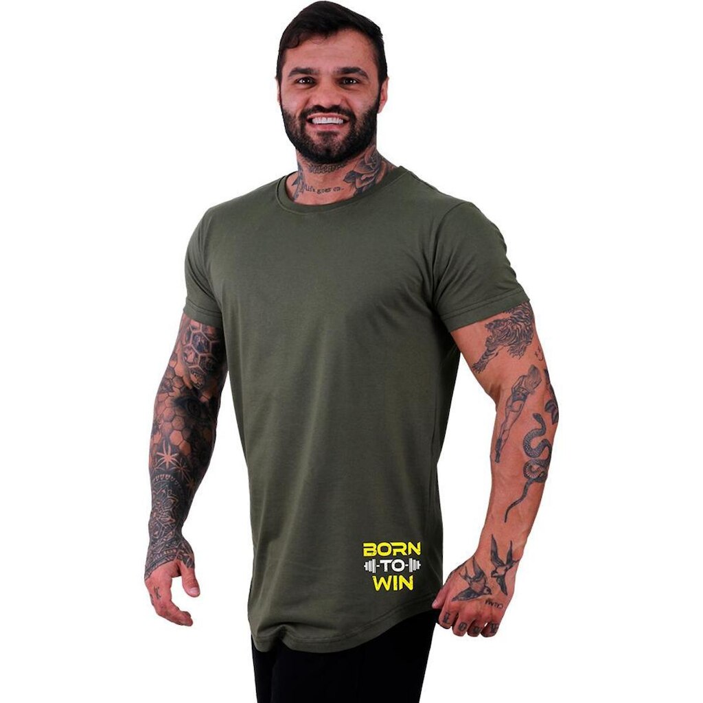 Camiseta Longline MXD Conceito Estampada Academia Treino Fit