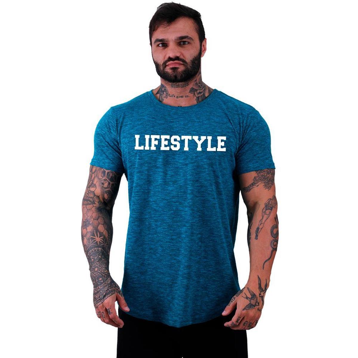 Camiseta Longline MXD Conceito Lifestyle Masculina Menor preço em Camiseta Longline MXD Conceito Lifestyle Masculina