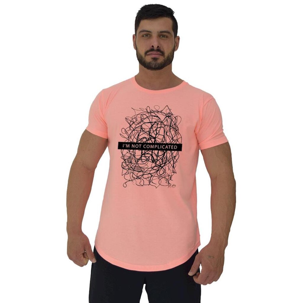 Camiseta Longline MXD Conceito Nada Complicado Masculina
