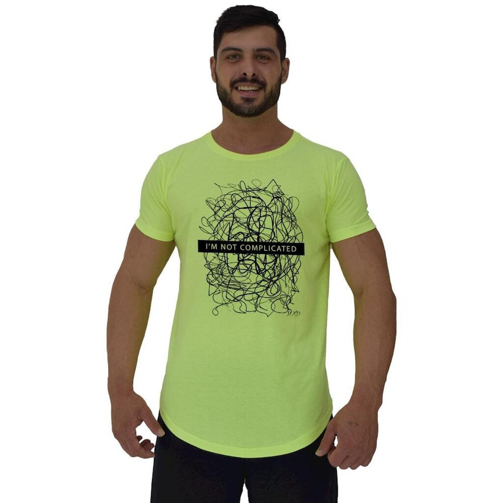 Camiseta Longline MXD Conceito Nada Complicado Masculina