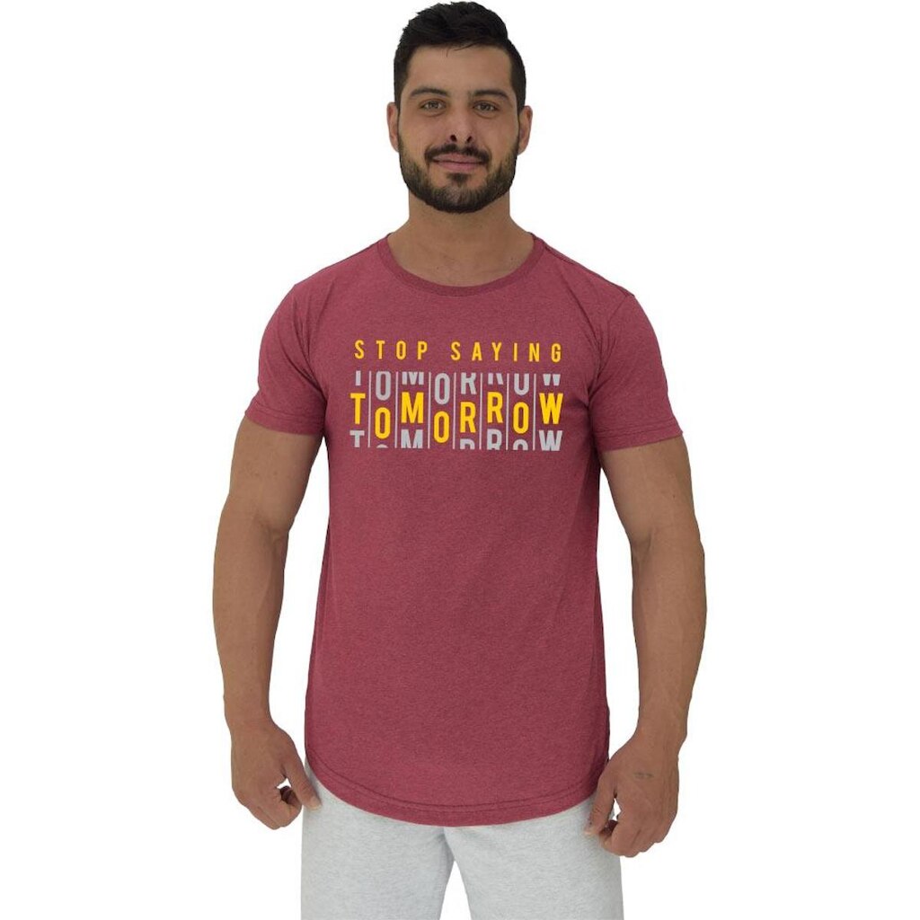 Camiseta Longline MXD Conceito Stop Saying Tomorrow Masculina