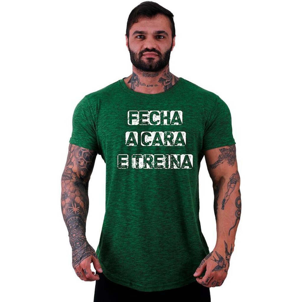 Camiseta Longline MXD  Fecha A Cara E Treina Masculina