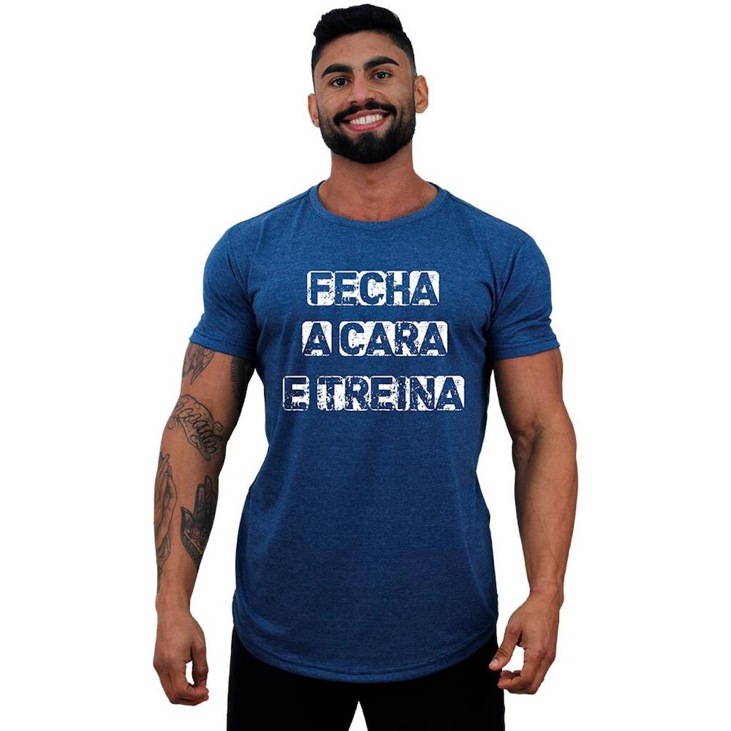 Camiseta Longline MXD  Fecha A Cara E Treina Masculina