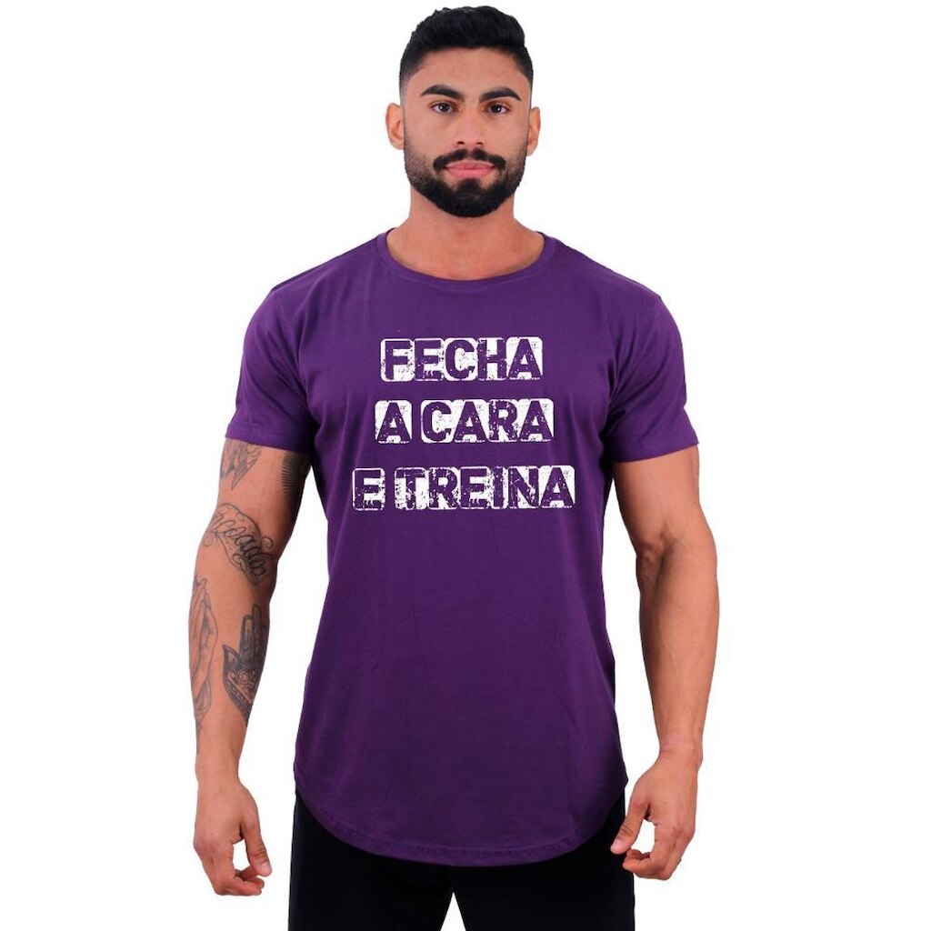 Camiseta Longline MXD  Fecha A Cara E Treina Masculina
