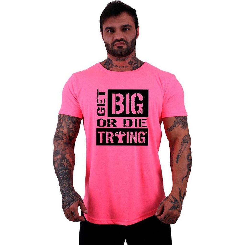 Camiseta Longline MXD  Get Big Or Die Training Masculina
