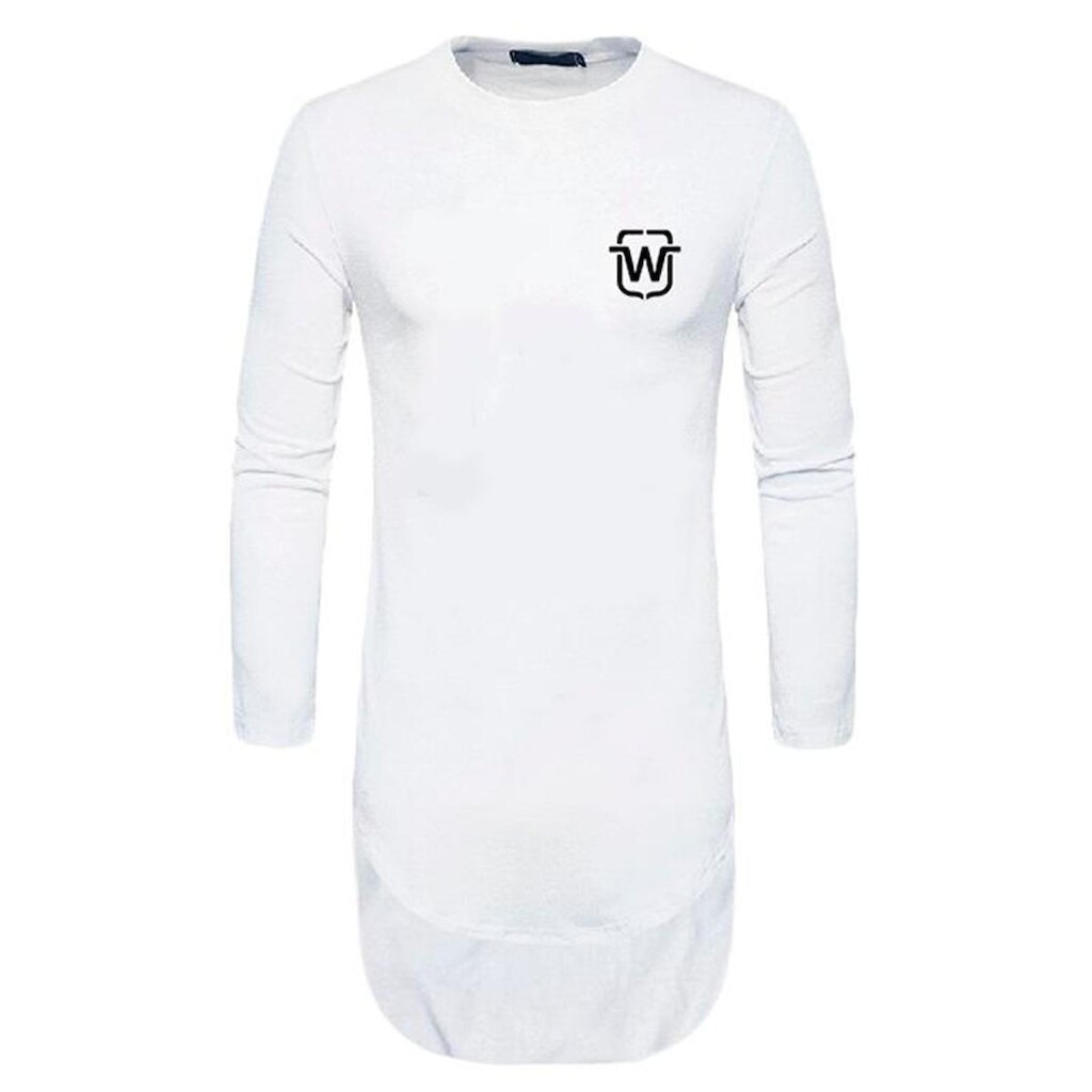 Camiseta Longline Oversized Swag Manga Comprida Wooks C2