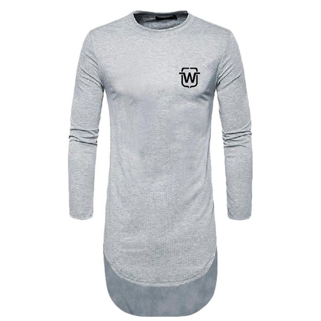 Camiseta Longline Oversized Swag Manga Comprida Wooks C2
