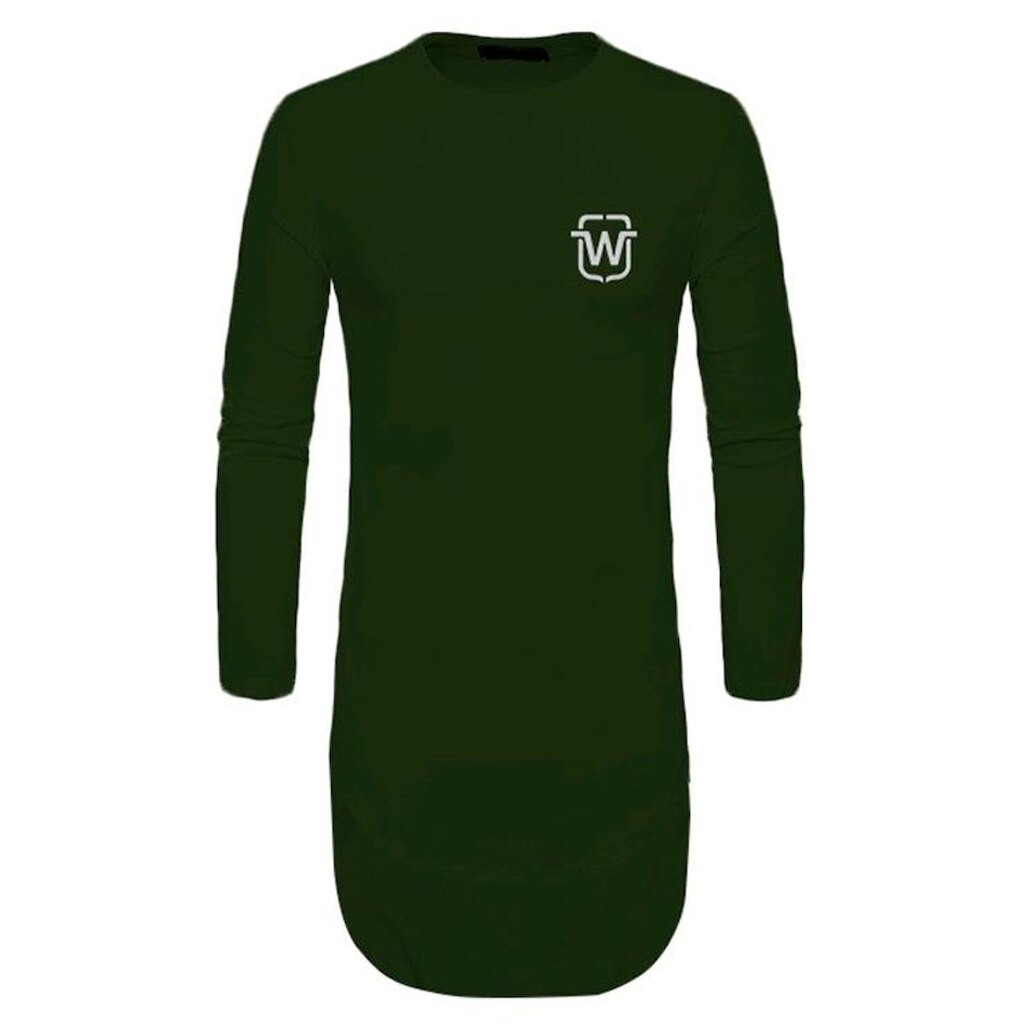 Camiseta Longline Oversized Swag Manga Comprida Wooks C2